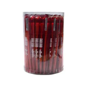 England FA Crest Retractable Pen (Pack of 100) Clear/Red/White (One Size)