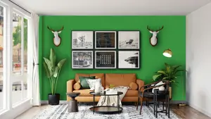 Leyland Trade Vinyl Soft Sheen Walls & Ceilings Emulsion Paint Pure Green (RAL 6037) - 5L