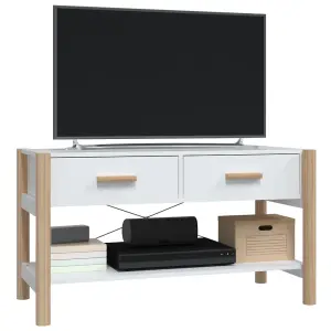 Berkfield TV Cabinet White 82x38x45 cm Engineered Wood