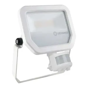 Ledvance  FL PFM 20W/4000K SYM 100 S WT LED Floodlight Fitting with PIR 4000K - 20 Watt (White)