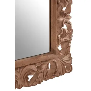 Interiors by Premier Antique Brown Arc Leaf Wall Mirror