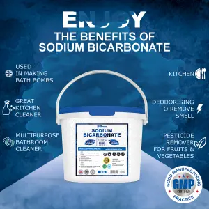 Pure Source Nutrition Baking Soda 20KG Bucket Multi Purpose Household Cleaner Sodium Bicarbonate of Soda