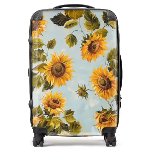 Summer Sunflowers Suitcase - Medium