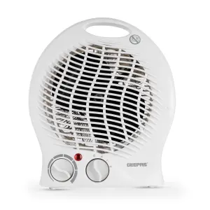 Geepas White Portable Fan Heater