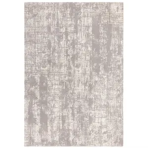 Grey Abstract Luxurious Modern Easy To Clean Rug For Dining Room Bedroom & Living Room-120cm X 170cm