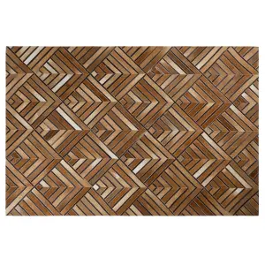 Cowhide Area Rug 140 x 200 cm Brown TEKIR