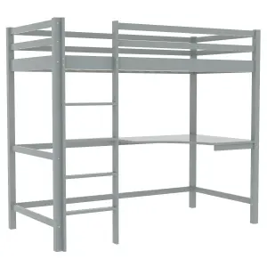 Vida Designs Sydney Grey Bunk Bed With Desk