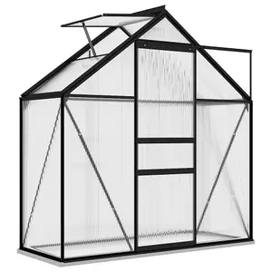 Berkfield Greenhouse Anthracite Aluminium 1.33 m2