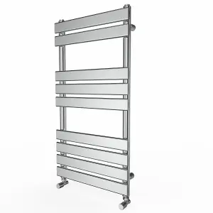 Right Radiators 950x500 mm Designer Flat Panel Heated Towel Rail Radiator Bathroom Warmer Heating Chrome