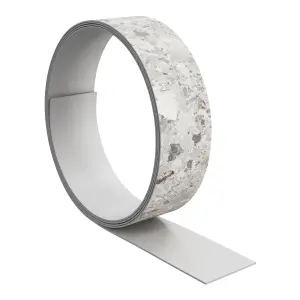 GoodHome Berberis Stone effect Grey Edging tape, (L)3m (W)42mm