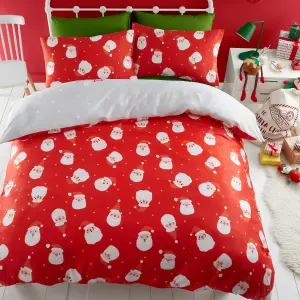 Santa Please Stop Here Glow in the Dark Duvet Cover Set