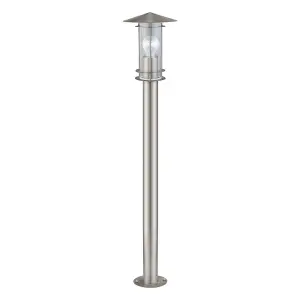 IP44 Outdoor Bollard Light Stainless Steel 1000mm 60W E27 Driveway Lamp Post