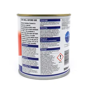 Rustins Quick Drying Radiator Enamel Gloss - Grey 500ml