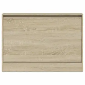 Berkfield Shoe Cabinet Sonoma Oak 80x21x57 cm Engineered Wood