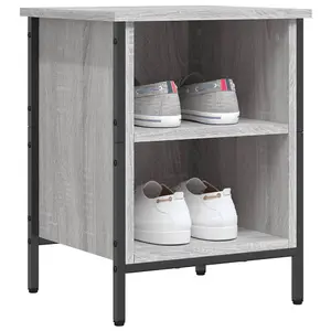 Berkfield Shoe Cabinet Grey Sonoma 38x35x50 cm Engineered Wood