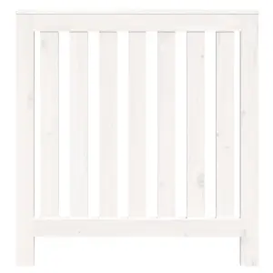 Berkfield Radiator Cover White 79.5x19x84 cm Solid Wood Pine