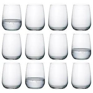 Restaurant Glass Tumblers - 430ml - Clear - Pack of 12