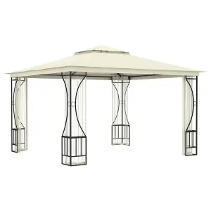 Berkfield Gazebo with Nets 300x300x265 cm Cream