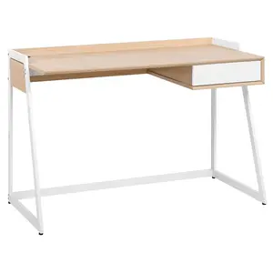 Home Office Desk with Storage White QUITO