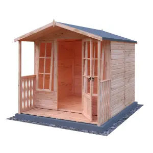 Shire Chatsworth 7x8ft Summerhouse Single Door 12mm T&G