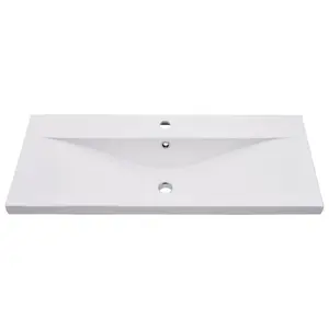 Cronius 900mm Single Bathroom Vanity with Integrated Ceramic Basin Gloss White