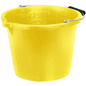 Draper  Bucket, 14.8L, Yellow 10636