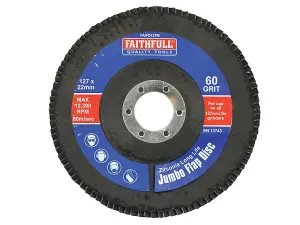 Faithfull  Abrasive Jumbo Flap Disc 127mm Medium FAIFD127M