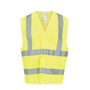 Site Rushton Yellow Hi-vis waistcoat, Large/X Large