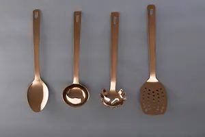 Maison by Premier Freya Rose Gold Finish Spaghetti Spoon