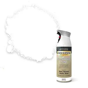 Rust-Oleum Universal White Gloss Multi-surface Protector Spray paint, 400ml