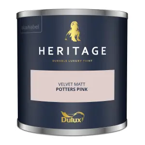 Dulux Trade Heritage Potters Pink Matt Wall paint, 125ml Tester pot