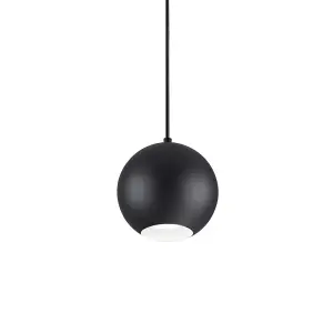 Luminosa Mr Jack Indoor Globe Ceiling Pendant Lamp 1 Light Black, GU10