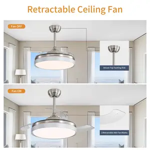 Beilin 3 - Blade LED Ceiling Fan with Remote Control and Light Kit Included