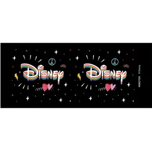 Disney Rainbow Logo Mug Black/White (One Size)