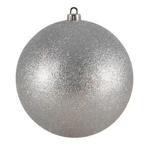 Xmas Bauble Silver / 20cm H x 20cm W