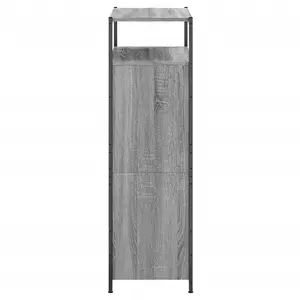 Shoe Cabinet Grey Sonoma 75x34x112 Engineered Wood