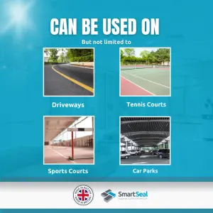 Tarmaseal Tarmac Restorer, Black, Tarmac Sealer, Superior to Tarmac Paint, Protect Driveway, Restore Lost Colour and Resins, 5L