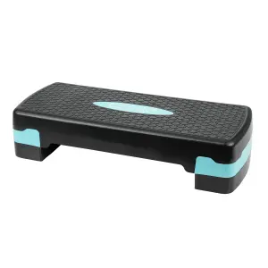 Aerobic Stepper Yoga Step Board Gym Fitness Exercise Cardio Adjustable Blocks Blue