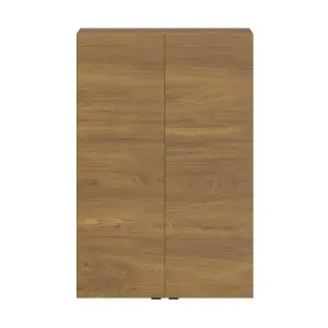 GoodHome Imandra Walnut effect Double Wall cabinet (W)600mm (H)900mm