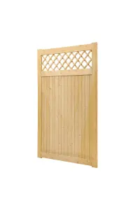 Garden Gate Outdoor Door Wooden Fence Gate with Latch H 150 cm