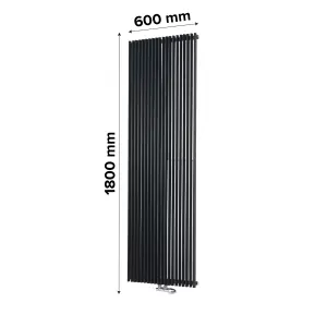 Ximax Triton TR1800600A Anthracite Vertical Designer 4913BTU Radiator, (W)600mm x (H)1800mm