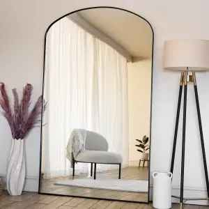 Jobu home - Yoko - Black Metal Gentle Arch Mirror - 200cm x 120cm