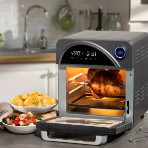 Daewoo XL Rotisserie Air Fryer 14.5 Litre Digital Oven SDA2519GE Silver