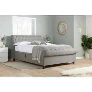 Birlea Castello Super King Side Ottoman Bed Grey