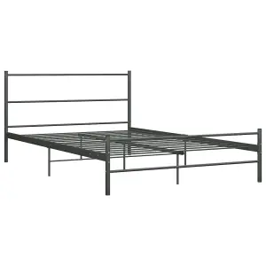 Berkfield Bed Frame Grey Metal 120x200 cm