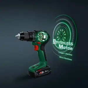 Bosch 18V Li-ion Cordless Combi drill (2 x 2Ah) - UniversalImpact 18V-60