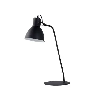 Lucide Shadi Modern Desk Lamp 20cm - 1xE14 - Black