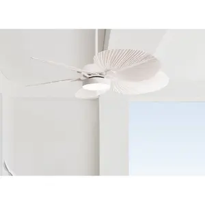 Natahsa 132cm Ceiling Fan with Light Kit White / White