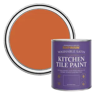 Rust-Oleum Tiger Tea Satin Kitchen Tile Paint 750ml