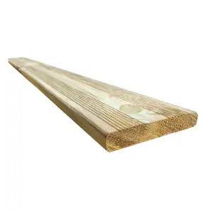 Snowdon Timber Factory Reject DB211208T10 Treated Decking Board (L) 2.4m (W) 120mm (T) 21mm 10 Pack